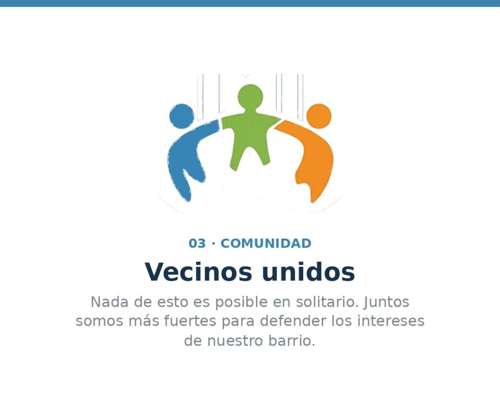 Comunidad: vecinos unidos