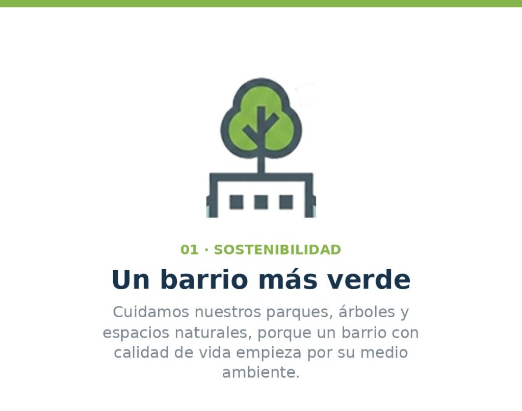 Un barrio más verde